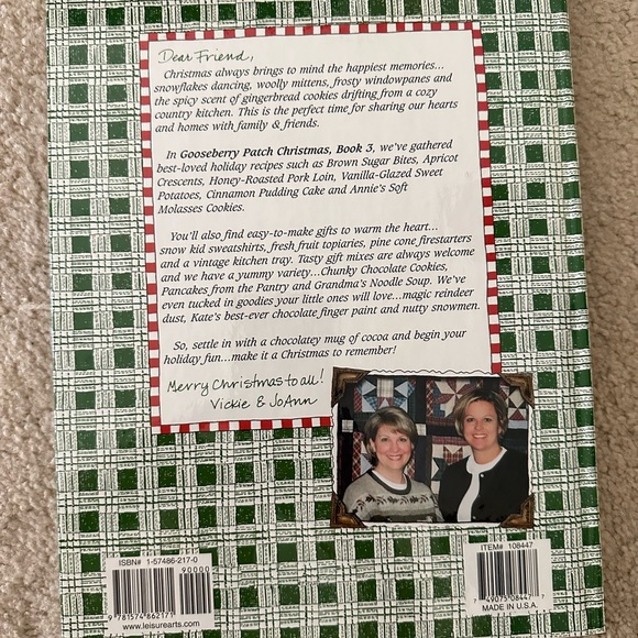Goose Berry Patch Christmas Book Cook & Art, book 3, 2001, 160 pages. - Picture 3 of 10